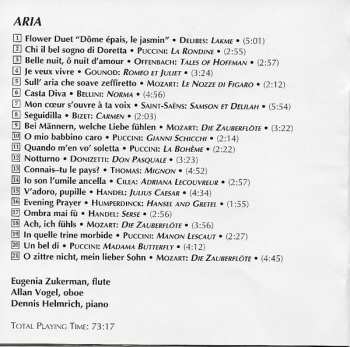 CD Eugenia Zukerman: Aria (Eugenia Zukerman- Flute, Plays Favorite Opera Arias)