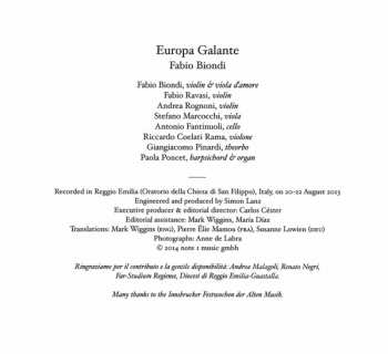 CD Fabio Biondi: Il Diario Di Chiara (Music From La Pietà In Venice In The 18th Century)