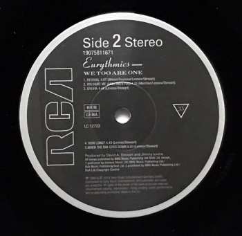 LP Eurythmics: We Too Are One