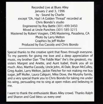 CD Eva Cassidy: Live At Blues Alley