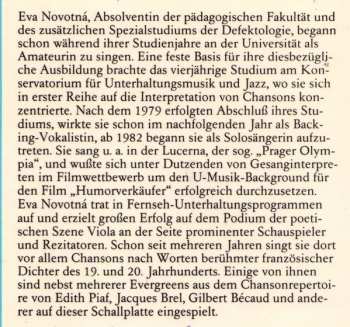 LP Eva Novotná: Les Grandes Chansons Avec Eva