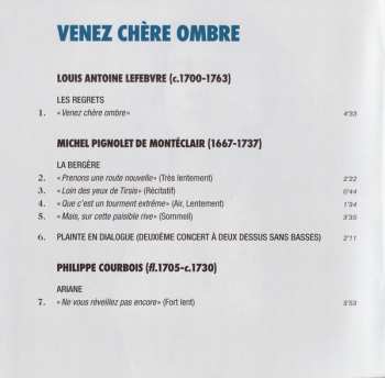 CD Eva Zaïcik: Venez Chère Ombre