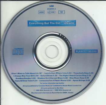 CD Everything but the Girl: Idlewild