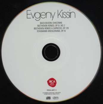 CD Yevgeny Kissin: Bach-Busoni, Beethoven, Schumann