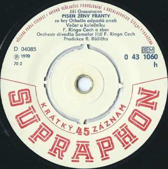 SP František Ringo Čech: Píseň Ženy Franty / Baronet Ambrož