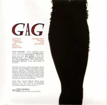 CD Fad Gadget: Gag