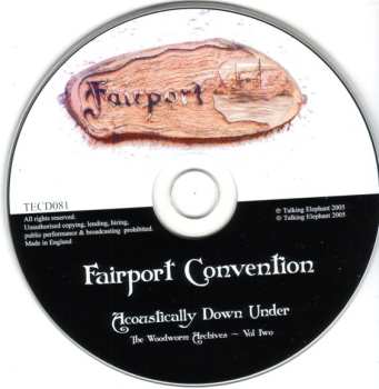CD Fairport Convention: Acoustically Down Under (1996 - The Woodworm Archives - Vol Two)