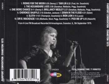 CD Fairport Convention: Evanston 1975, The Illinois Broadcast