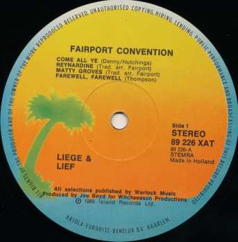 LP Fairport Convention: Liege & Lief