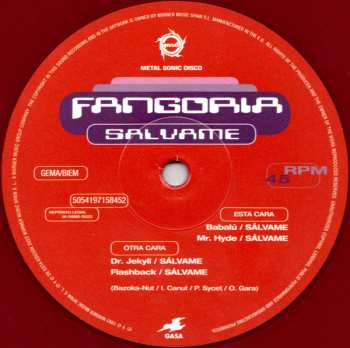 LP Fangoria: Sálvame