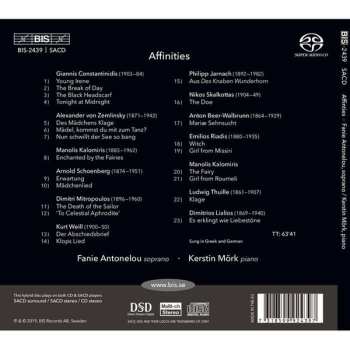 SACD Φανή Αντωνέλου: Affinities: Greek And Geman Art Songs
