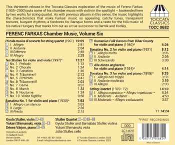 CD Dénes Várjon: Rumanian Folk Dances From Bihar County / Piccola Musica Di Concerto / Violin Sonatinas Nos.1-3