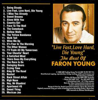 CD Faron Young: Live Fast, Love Hard, Die Young - The Best Of Faron Young