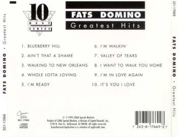 CD Fats Domino: Greatest Hits