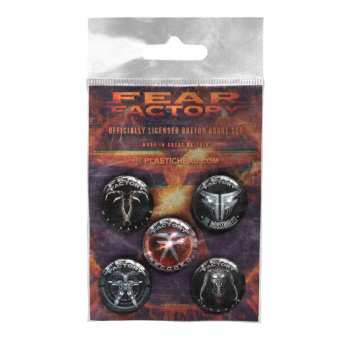 Merch Fear Factory: Juego de placas Albums 2010-2021 Button Badge Set