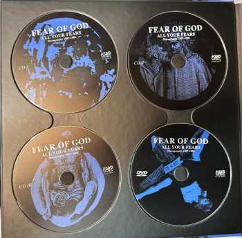 3CD/DVD/Caja Fear Of God: All Your Fears - Discography 1987-1988