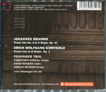 CD Feininger Trio: Brahms·Korngold Piano Trios