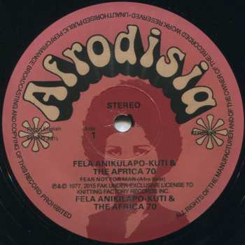 LP Fela Kuti: Fear Not For Man