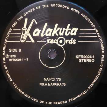 LP Fela Kuti: Yellow Fever