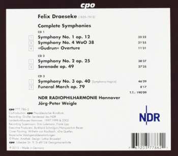 3CD/Caja Felix Draeseke: Complete Symphonies