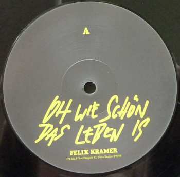 LP Felix Kramer: Oh Wie Schön Das Leben Is