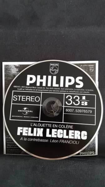 CD FÉlix Leclerc: L'alouette en colère (Édition Anniversaire)