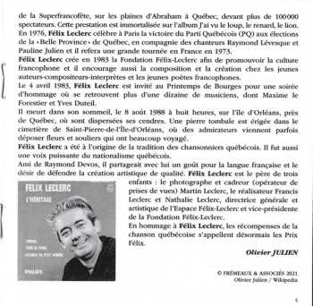 2CD FÉlix Leclerc: Le Québécois (1957-1962)