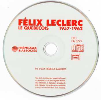2CD FÉlix Leclerc: Le Québécois (1957-1962)