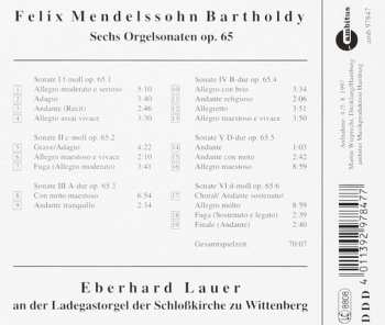CD Felix Mendelssohn-Bartholdy: Sechs Orgelsonaten Op. 65