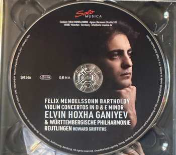 CD Felix Mendelssohn-Bartholdy: Violin Concertos  In D & E Minor