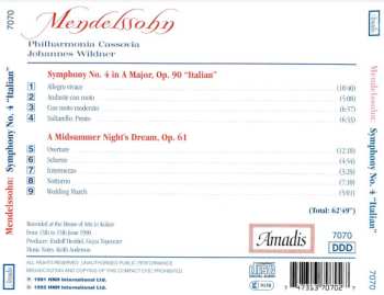 CD Felix Mendelssohn-Bartholdy: Symphony No. 4 "Italian"/A Midsummer Night's Dream