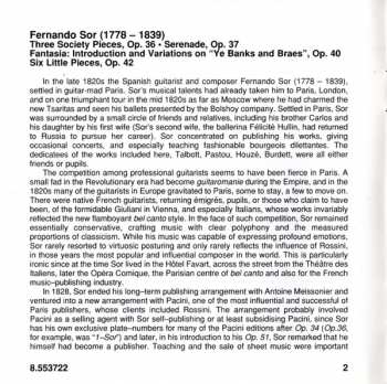 CD Fernando Sor: Complete Guitar Music, Vol. 9