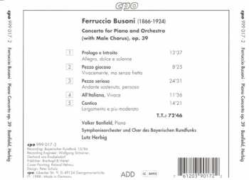 CD Symphonie-Orchester Des Bayerischen Rundfunks: Konzert Für Klavier Und Orchester Op. 39 Mit Schlußchor