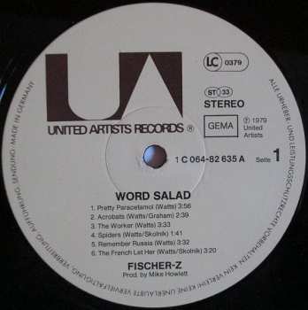LP Fischer-Z: Word Salad