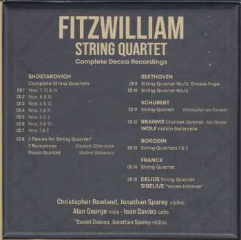 15CD/Caja Fitzwilliam String Quartet: Complete Decca Recordings LTD
