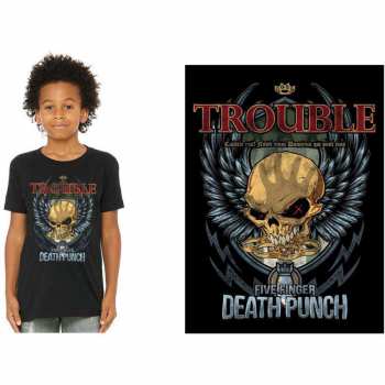 Merch Five Finger Death Punch: Camiseta para niños Trouble 