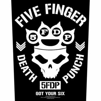 Merch Five Finger Death Punch: Aplicación en la espalda Got Your Six