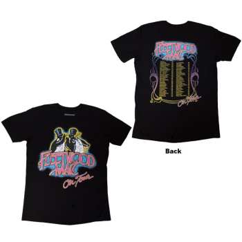Mercancía Fleetwood Mac: Fleetwood Mac Unisex T-shirt: On Tour (black) (back Print) (small) S