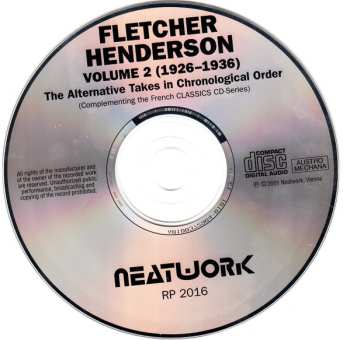 CD Fletcher Henderson: Volume 2 1926-1936 (The Alternative Takes In Chronological Order)