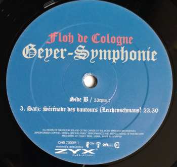 LP Floh De Cologne: Geyer-Symphonie (In Rock-Dur Knöchelverzeichnis 4712)