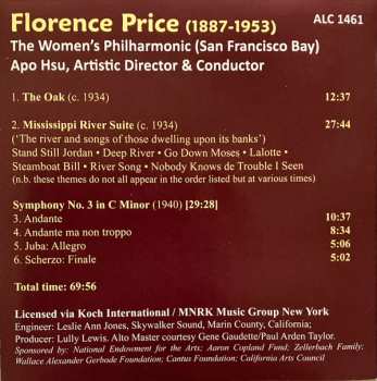 CD Florence B. Price: The Oak - Mississippi River Suite - Symphony No. 3