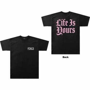 Mercancía Foals: Tričko Life Is Yours Text S
