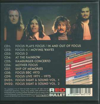9CD/2DVD/Caja Focus: 50 Years: Anthology 1970-1976