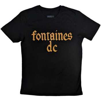 Mercancía Fontaines D.C.: Fontaines D.c. Unisex T-shirt: Gothic Logo (small) S