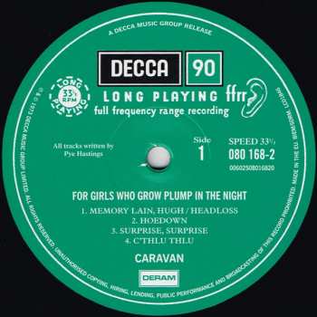 LP Caravan: For Girls Who Grow Plump in the Night