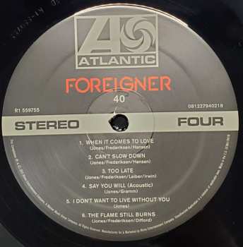2LP Foreigner: 40