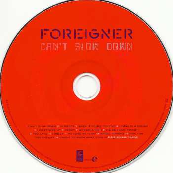 CD Foreigner: Can't Slow Down
