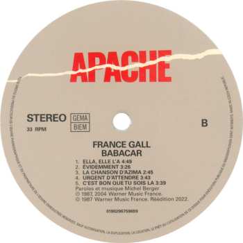 LP France Gall: Babacar CLR | LTD