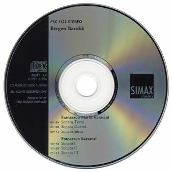 CD Francesco Maria Veracini: Veracini / Barsanti