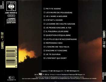 CD Francis Cabrel: Cabrel 77-87